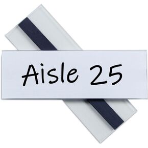 C-Line Clear Magnetic Label Holders, Side Load, 6 x 2, 10/Pack