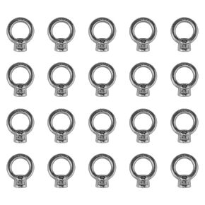 US STAINLESS 20 Pieces Stainless Steel 316 Lifting Eye Nut 5/16" UNC Marine Grade Nut Pitch of 18