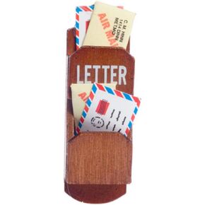 Dollhouse Miniature Mail Holder