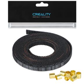 Official Creality Gates Timing Belt Length 2M, Open 2GT Timing Belt Pitch 2mm Width 6mm with 8pcs Copper Sleeve for Ender 3 Series, Ender 3 S1 Series, Ender-5 Series and CR-10 Series