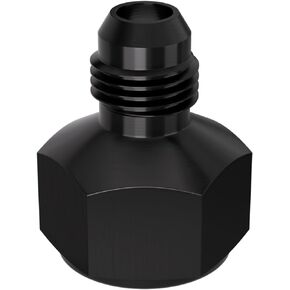 APIELE 8AN Female to 6AN Male Flare Aluminum Black Reducer Adapter (AN8-AN6-2PCS)