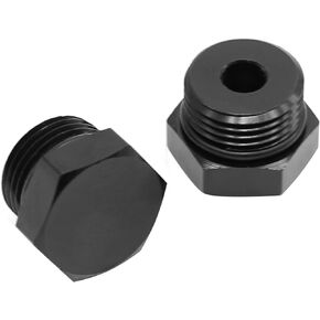 6AN Block off Cap ORB AN6 with O-ring, Automotive Retrofit Plug Fitting 2PCS (6AN)