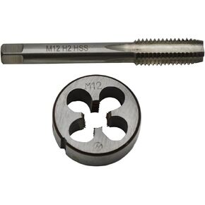 LINZUANM 14 * 1.25HSS Tap and Die Set, Machine Thread Tap and Round Die Right Hand