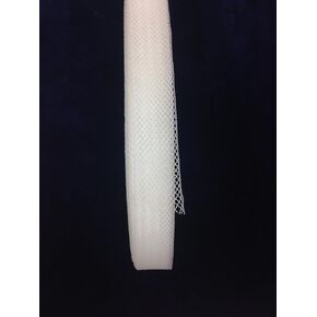 Stiff Polyester White Horsehair Braid, Selling per Roll 45 Yards (1" inch Wide)