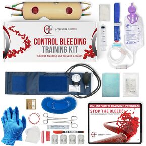 Stop The Bleed Kit by The Apprentice Doctor - Bleeding Control Kit with Professionally Designed, Accredited Online Course - Created to Train Members of The Public and Training Medical Professionals.