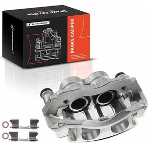 A-Premium Disc Brake Caliper Assembly with Bracket Compatible with Select Dodge, Freightliner and Mercedes-Benz Models - Sprinter 2500 2007-2018, Sprinter 2007-2008, Van - Front Left Driver Side