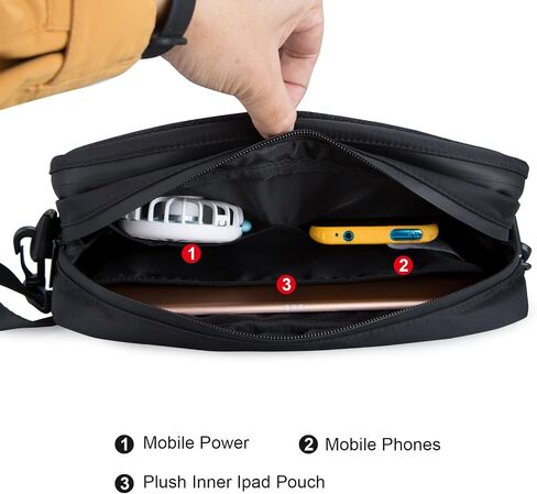 Compact EDC Messenger Bag for Men Satchel Bag,Lightweight Carry-on Pack Crossbody Purse,Casual Daypack in Saudi Arabia