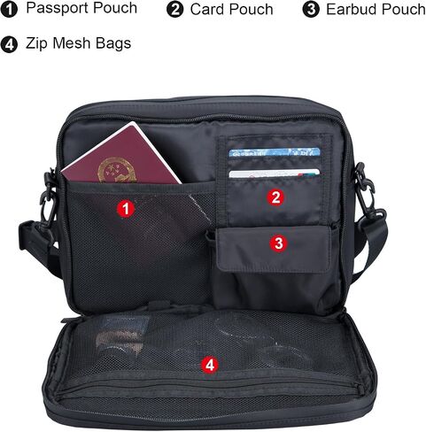 Compact EDC Messenger Bag for Men Satchel Bag,Lightweight Carry-on Pack Crossbody Purse,Casual Daypack in Saudi Arabia