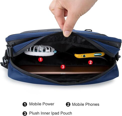 Compact EDC Messenger Bag for Men Satchel Bag,Lightweight Carry-on Pack Crossbody Purse,Casual Daypack in Saudi Arabia