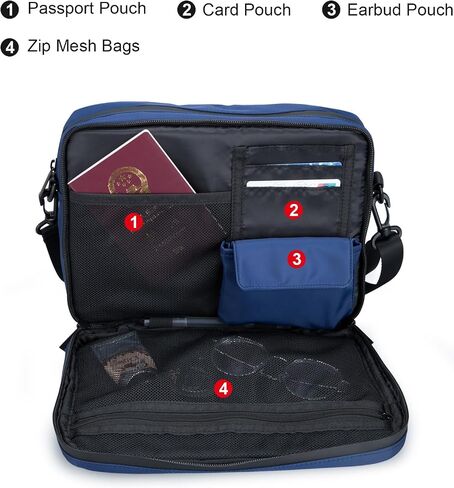 Compact EDC Messenger Bag for Men Satchel Bag,Lightweight Carry-on Pack Crossbody Purse,Casual Daypack in Saudi Arabia