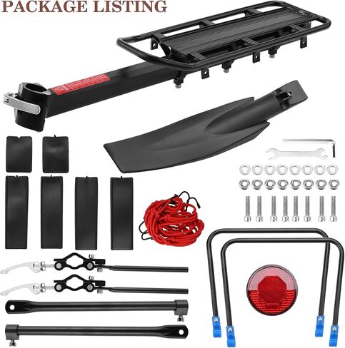 Bike Rear Rack Bike Cargo Rack with Fender Full Quick Release Bicycle Cargo Rack Bicycle Rear Racks Adjustable Bicycle Carrier Cargo Mountain Road 115 lbs Capacity Universal in Kuwait