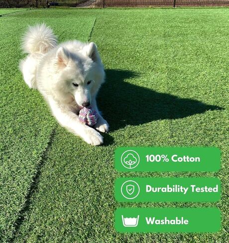 Dog Rope Toys for Medium to Large Breed, Aggressive Chewers - Tug of War - Pull Toy for Dogs - Chew Toy (Knotted Rope) in Saudi Arabia