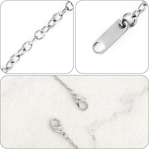 6pcs Necklace Extender Chains, 2in 4in 6in Necklace Extenders with Lobster Clasp, Alloy Extender Chains Set for DIY Jewelry Crafts Necklace Bracelet Anklet in Saudi Arabia