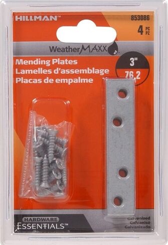 853086 Mending Plate Galvanized 3" x 5/8" 4-Pack in Saudi Arabia