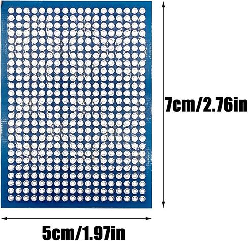 20 Pcs 5 * 7CM PCB Board Prototype Board Blue Double Sided Circuit Boards DIY Electronic Kit for Electronic Project and Electronic Experiment in Saudi Arabia