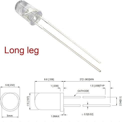 50 قطعة 12 فولت 5 مللي متر netural الأبيض LED 9 فولت-12 فولت مقياس العنقودية أداة صمام ثنائي باعث للضوء in Kuwait