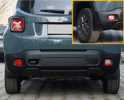 مجموعة اللوحات الطينية لسيارة 2024 Jeep Renegade 2015-2023 واقي الطين الأمامي والخلفي 4 قطع من TOPGRIL in Kuwait