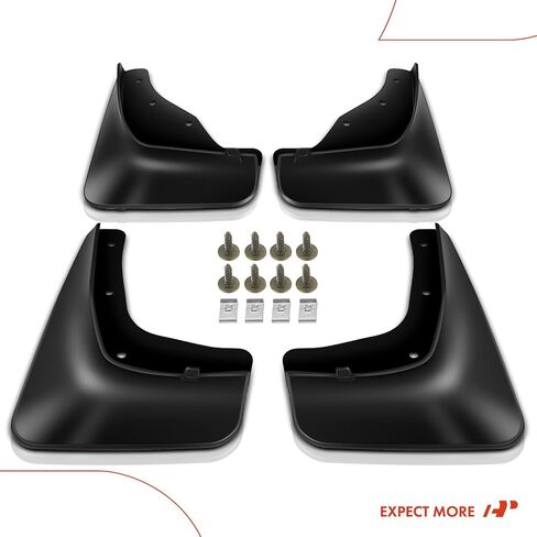 A-Premium Set of 4PCS Mud Flaps Splash Guards Mudguards Mudflaps with Hardware Kits Accessories Compatible with Lincoln MKC, 2015-2019, (Sport Utility), Black Color, Front LH RH and Rear LH RH in Saudi Arabia
