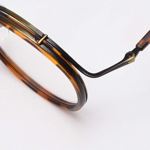 kachawoo Retro Style Vintage Round Glasses Frame Acetate Clear Lens Optical Eyewear in Saudi Arabia