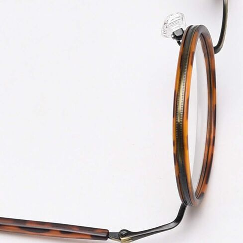 kachawoo Retro Style Vintage Round Glasses Frame Acetate Clear Lens Optical Eyewear in Saudi Arabia