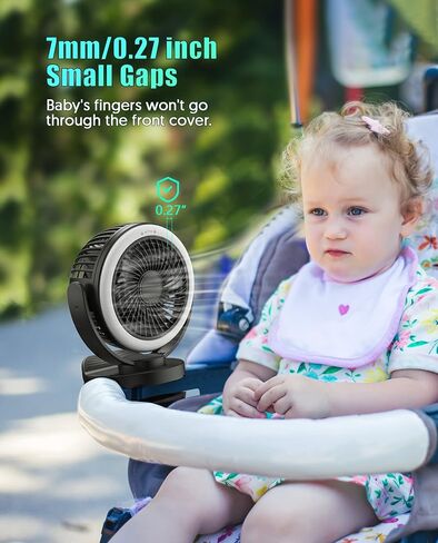 مروحة تخييم مع فانوس LED، مروحة محمولة تعمل ببطارية قابلة لإعادة الشحن بقدرة 10000 مللي أمبير في الساعة، مروحة محمولة مع خطاف تعليق ومشبك للتخييم والسفر وصيد الأسماك وانقطاع الطاقة في موقع عمل الإعصار in Kuwait