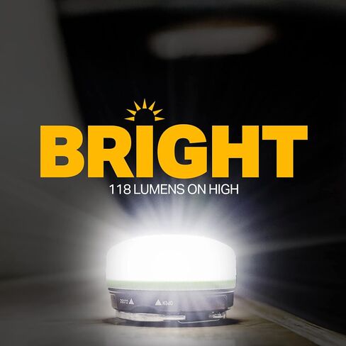 LUXPRO LP1503C فانوس LED معلق مدمج مع قاعدة مغناطيسية وخطاف حلقة تسلق قابل للطي in Saudi Arabia