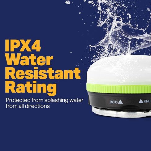 LUXPRO LP1503C فانوس LED معلق مدمج مع قاعدة مغناطيسية وخطاف حلقة تسلق قابل للطي in Saudi Arabia
