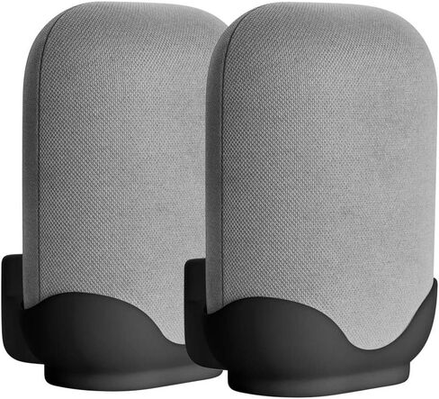 عبوتان من حامل التثبيت على الحائط المتوافق مع مكبر صوت Google Nest الصوتي، مع إدارة سلكية مدمجة سهلة التركيب، حامل ثابت وملحقات حامل مكبر صوت ذكي من Google Nest لتوفير المساحة in Saudi Arabia