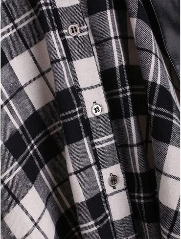 Gothic Women's Long Sleeve Dress Plaid Belt Dress Mid Length Dress Irregular Skirt Gothic Clothing(XXL,Red) in Saudi Arabia
