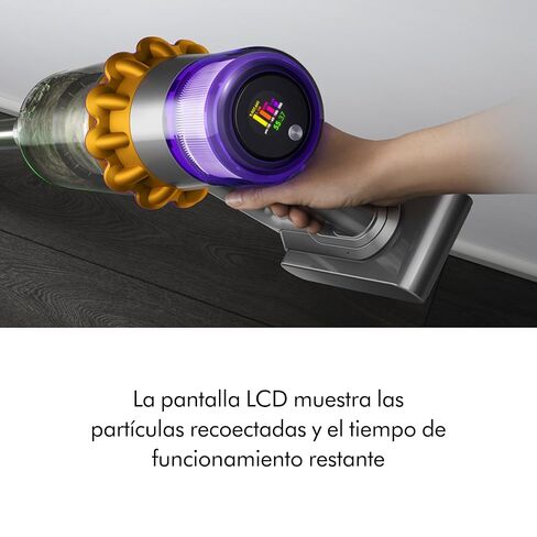 مكنسة كهربائية لاسلكية دايسون V15 ديتكت، أصفر/نيكل in Kuwait