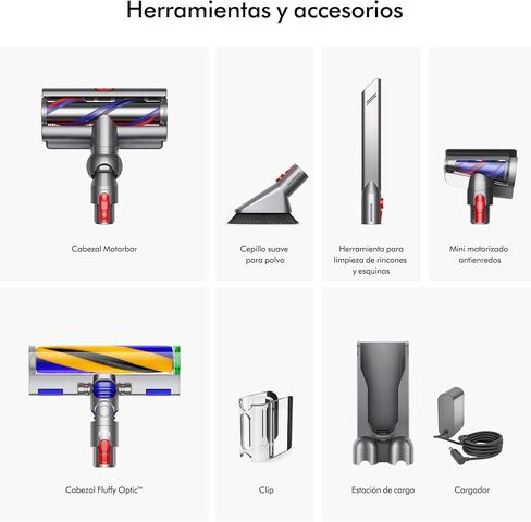 مكنسة كهربائية لاسلكية دايسون V15 ديتكت، أصفر/نيكل in Kuwait