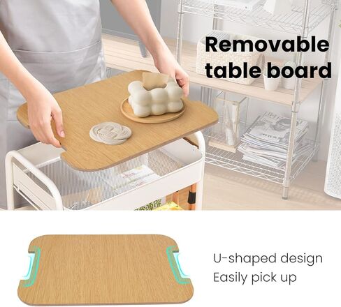 Utility Cart Cover Board, Craft Cart Cover Board, Wooden Cover Board for Utility Cart, Used for Car Cover Replacement and Neat Storage (Utility Cart Not Included) in Kuwait