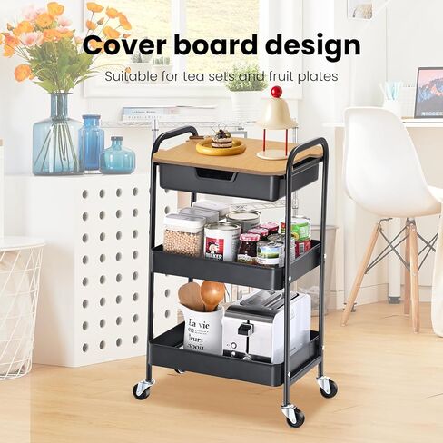 Utility Cart Cover Board, Craft Cart Cover Board, Wooden Cover Board for Utility Cart, Used for Car Cover Replacement and Neat Storage (Utility Cart Not Included) in Kuwait