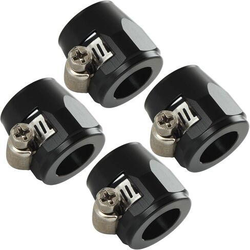 10AN Hex Hose Finisher Clamp Aluminum Black, Pack of 4 in Saudi Arabia