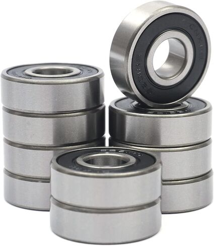 10 PCS 6002-2RS Double Rubber Sealed Deep Groove Ball Bearings 15x32x9mm, Deep Groove Ball Bearing ABCE-3 Pre-Lubricated (6002-2RS, 10) in Saudi Arabia