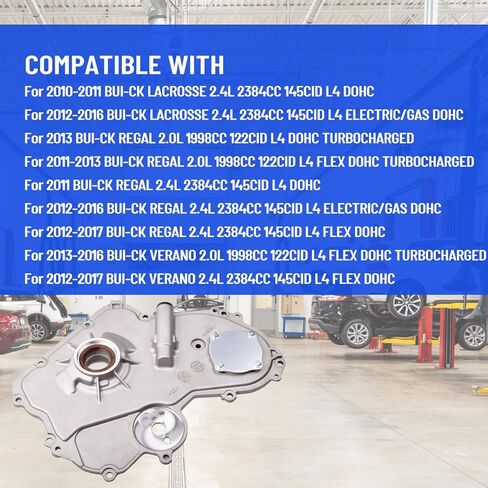 RCRBT 12606580 Timing Cover Oil Pump Compatible with Buick Lacrosse 2010-2016&Chevrolet Cobalt HHR Malibu 2000-2017&Pontiac G5 G6 2006-2010 Replacement 12582069 12584621 in Saudi Arabia