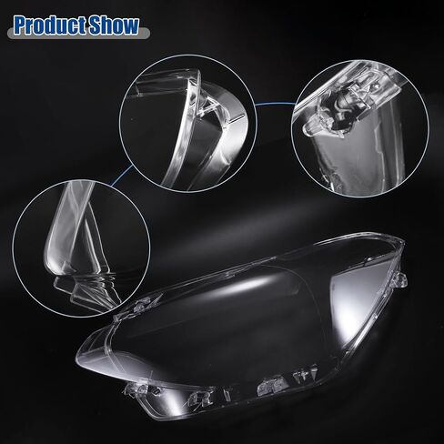 ACROPIX غطاء المصباح الأمامي الأيسر الأيمن للمصابيح الأمامية غطاء عدسة شفاف مناسب لسيارات BMW F20 2012-2014 رقم 63117414141 - حزمة من 2 in Saudi Arabia