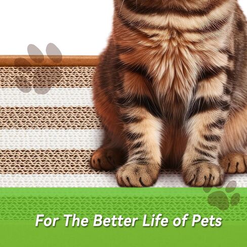 وسادات خدش القطط، 3 قطع من ألواح الخدش من الورق المقوى للقطط، عمود خدش سهل للقطط من الورق المقوى، خدش القطط، تصميم مزدوج الجوانب للعبة داخلية للقطط in Kuwait