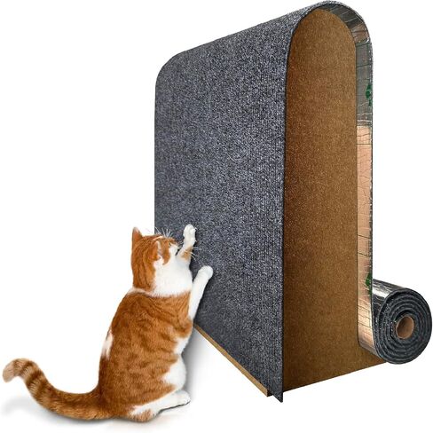 Cat Scratching Mat Trimmable Self-Adhesive 78.7"x15.8" Cat Scratch Furniture Protector Replacement Part for Cat Tree Cat Wall Steps Couch Protector DIY Climbing Cat Scratcher Anti Scratching in Saudi Arabia