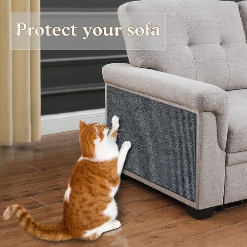 Cat Scratching Mat Trimmable Self-Adhesive 78.7"x15.8" Cat Scratch Furniture Protector Replacement Part for Cat Tree Cat Wall Steps Couch Protector DIY Climbing Cat Scratcher Anti Scratching in Saudi Arabia