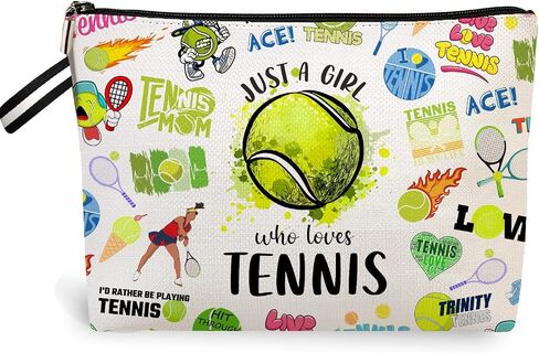 Tennis Accessories for Women,Tennis Gifts Tennis Makeup Bag Inspirational Gifts for Tennis Gifts for Girls,Gifts for Tennis Lovers Players Birthday Gift for Best Friend Sister (Tennis) in Saudi Arabia