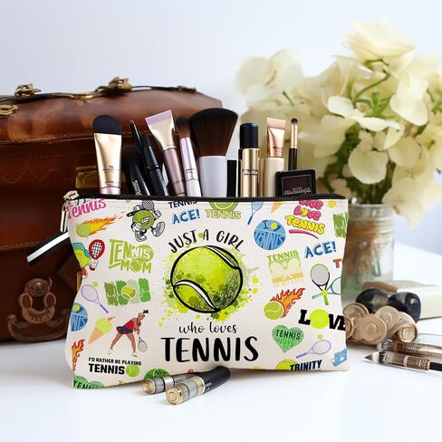 Tennis Accessories for Women,Tennis Gifts Tennis Makeup Bag Inspirational Gifts for Tennis Gifts for Girls,Gifts for Tennis Lovers Players Birthday Gift for Best Friend Sister (Tennis) in Saudi Arabia