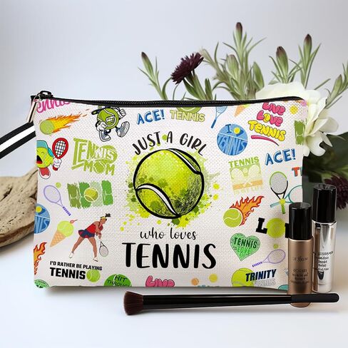 Tennis Accessories for Women,Tennis Gifts Tennis Makeup Bag Inspirational Gifts for Tennis Gifts for Girls,Gifts for Tennis Lovers Players Birthday Gift for Best Friend Sister (Tennis) in Saudi Arabia
