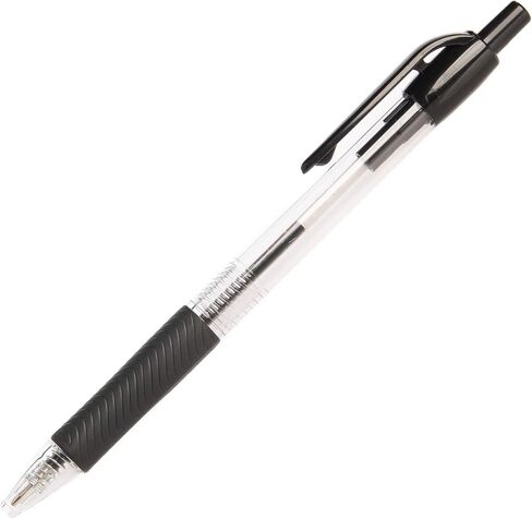 Simply Genius Ballpoint Pens in Bulk - 200 Pack Retractable Comfort Grip & Smooth Writing Medium Point Office Pens for Schools, Notebooks & Journal Writing (Black Ink) in Kuwait