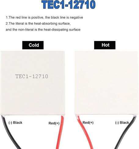 4 قطع TEC1-12703 أقراص تبريد أشباه الموصلات، مبرد حراري كهربائي، وحدة تبريد لوحة التبريد 12 فولت 6 أمبير، وحدة لوحة بلتيير 40 × 40 مللي متر 12 فولت 6 أمبير in Kuwait