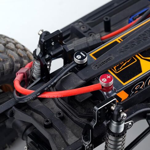 TCRC 2PCS Aluminum Heatsink 5mm Bullet Plug Connectors & Grips for Li-Po and Li-HV Hardcase Power (Red + Black) in Saudi Arabia