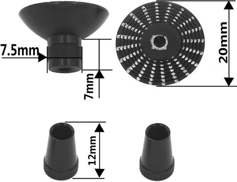 Aluminum Alloy M3 Umbrella Transmitter Gimbal Sticks Ends Replacement for Futaba Turnigy Walkera Wfly RadioLink Frsky 3mm Gimbals Remote Controller,Black in Saudi Arabia