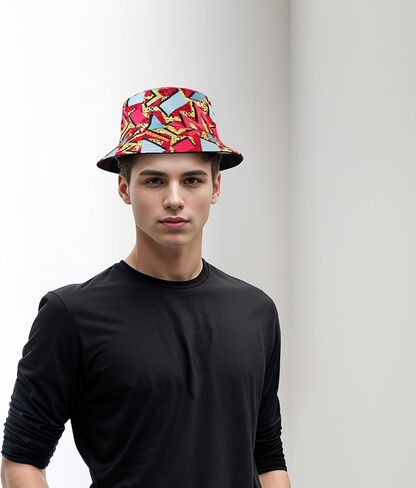 Manfnee Bucket Hat Double-Side-Wear Reversible Sun Hat for Women Men Travel Beach Packable Fisherman Hat in Kuwait