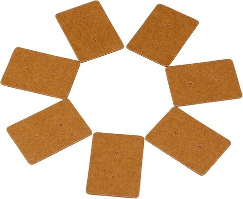 TIAMALL 200 PCS Earring Display Cards Kraft Paper Earrings Tags Ear Stud Earring Card with 200 Pcs Self-Sealing Bags (Brown) in Saudi Arabia