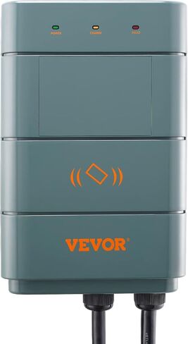VEVOR Level 2 Electric Vehicle Charging Station, 0-40A Adjustable, 9.6 kW 240V NEMA 14-50 Plug Smart EV Charger with WiFi, 22-Foot TPE Charging Cable for Indoor/Outdoor Use, ETL&Energy Star Certified in Saudi Arabia